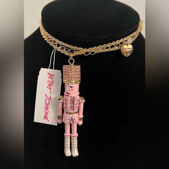 Betsey Johnson Nutcracker Rhinestone Long Pendant Necklace NWT - Picture 10 of 16